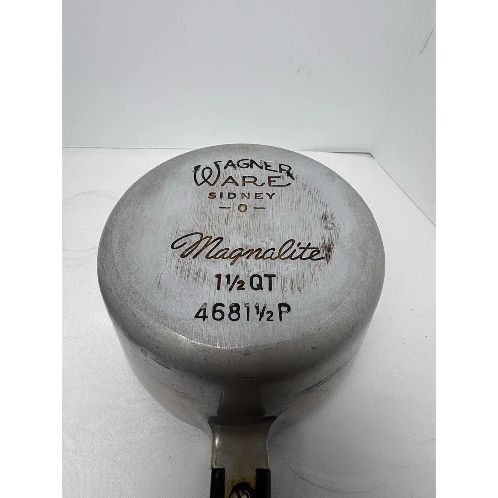 Vintage Wagner Ware Sidney -O- Magnalite 4681 1/2 P Sauce Pan 1 1/2 Qt With Lid